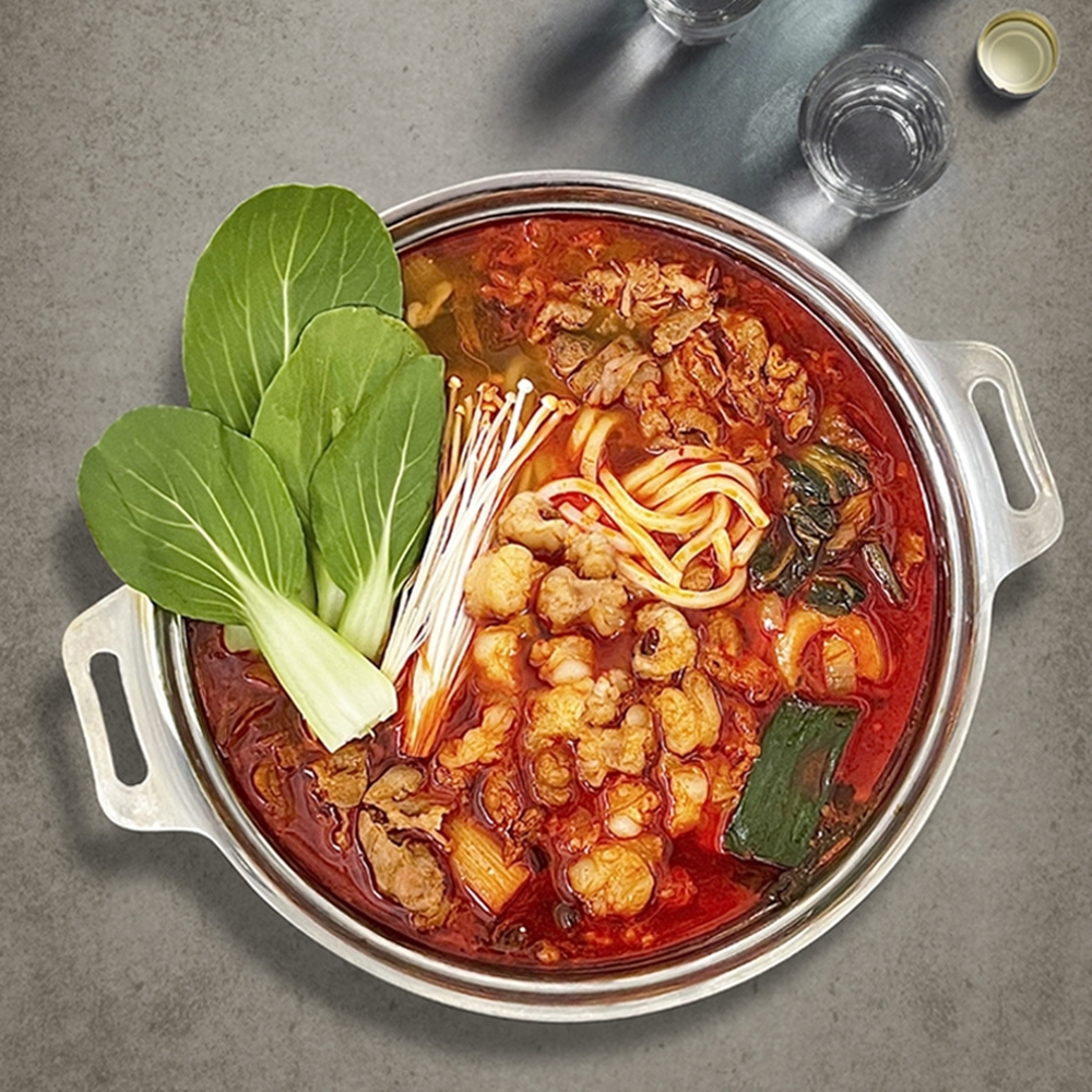 한우 소 대창 전골 찌개 밀키트 2인분 우삼겹 곱창 내장 우거지 혼술 캠핑 간편식 술안주 : Tip-Top 초이스