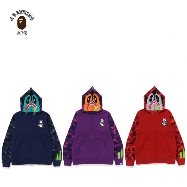 베이프 컬러 카모 판다 풀 후드집업 COLOR CAMO PANDA FULL ZIP HOODIE : 에비뉴도쿄