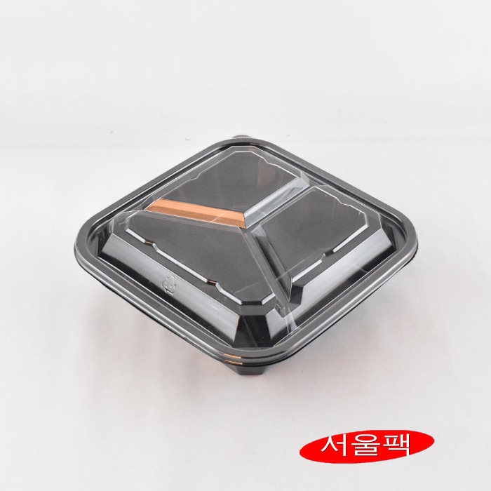 DL-41 일회용샐러드용기 3칸반찬용기 400개세트 : 서울팩스토어