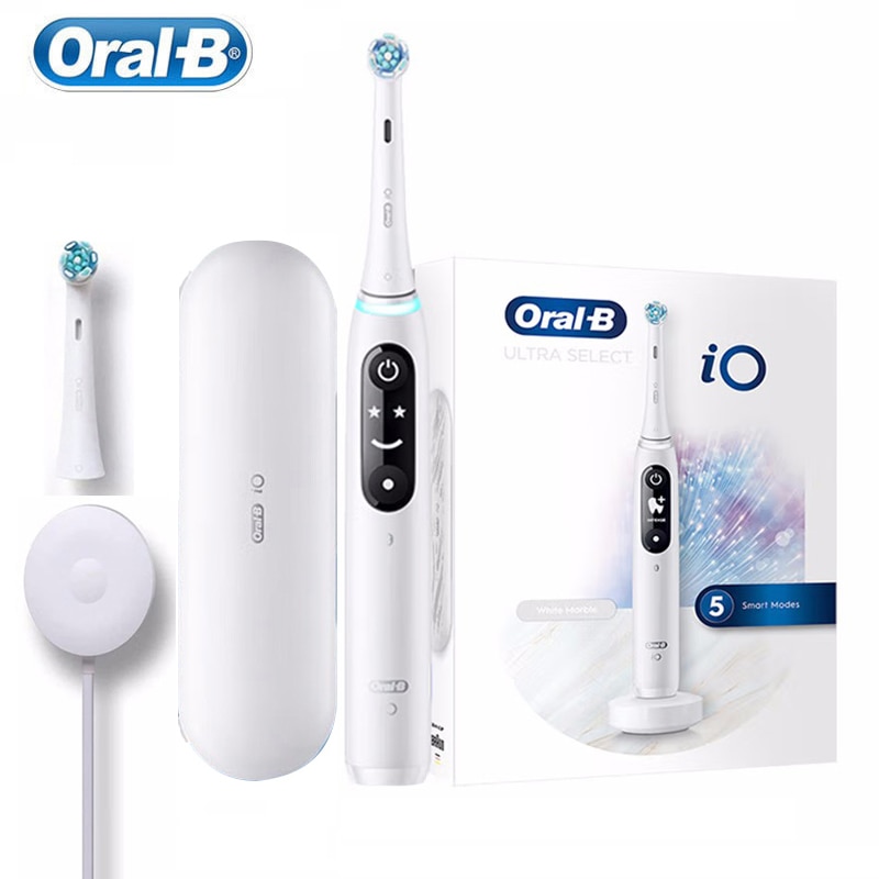 전동 칫솔 충전식 Oral B iO 시리즈 7 스마트 3D 치아 추적 브러시 5 가 호환 : 해피쇼핑6