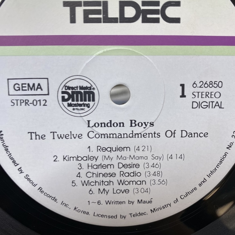 LONDON BOYS  LP / 엘피 / 음반 / 레코드 / 레트로 /  AA6452 : 옛생각갤러리