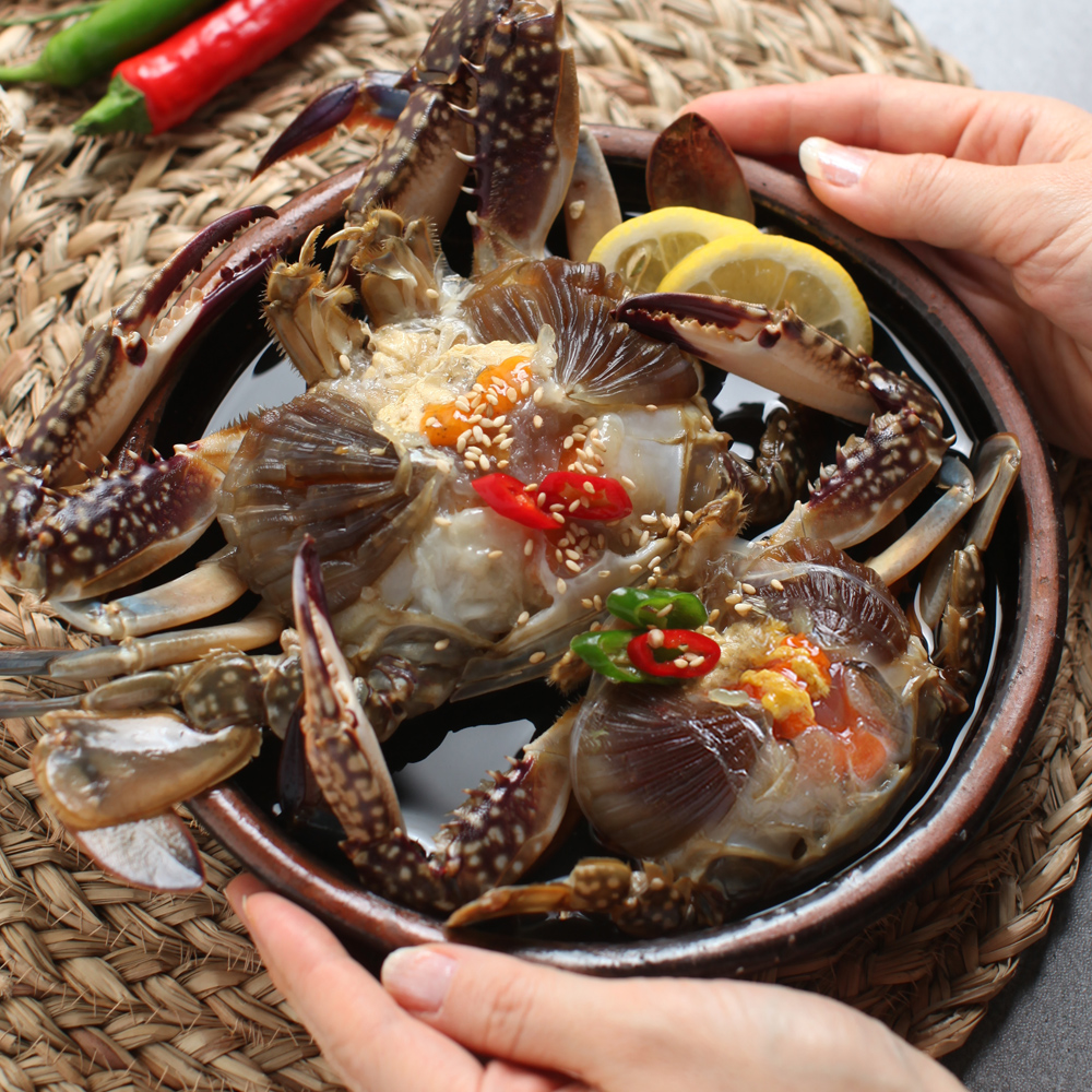 국민수라간 연평도 국산 암꽃게 간장 게장 2kg : 국민수라간
