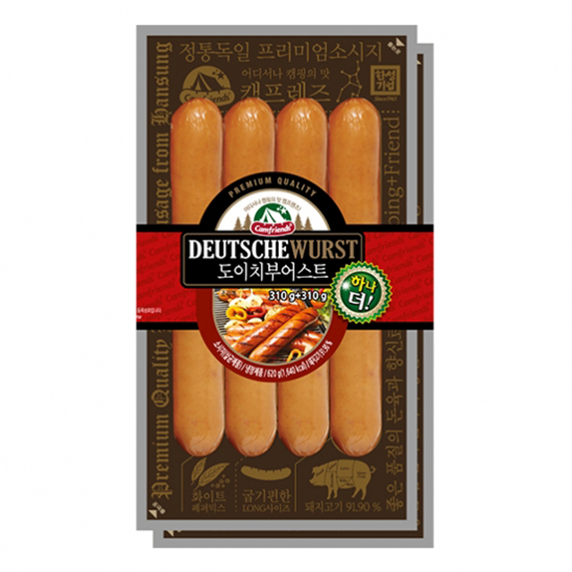 한성마트 도이치부어스트 소세지 2팩 (310g+310g) : 지브로와