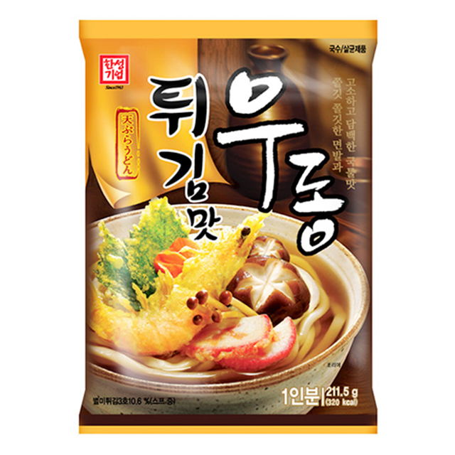 한성마트 휴게소 튀김맛 우동 1인분 211.5G : 지브로와