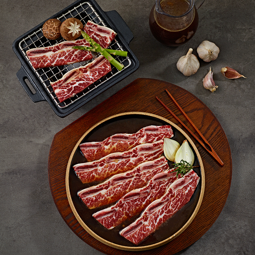 풍미라라라 미산 양념 소 LA갈비 2팩, 1kg : 풍미갈비 맛있는고기