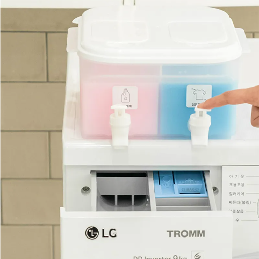 투명 세제통 흐르지않는 리필용기 세제 거꾸로 디스펜서 : 모란 상점