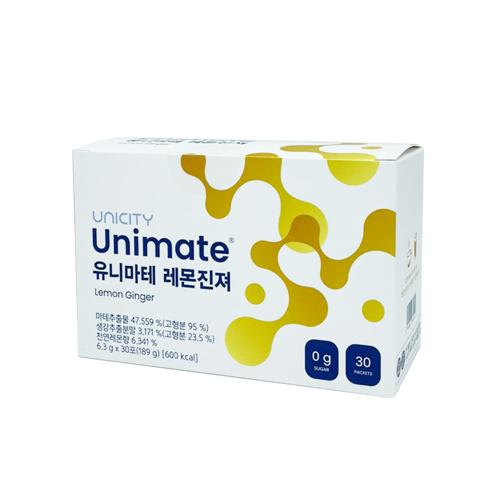 유니시티 유니마테 레몬진져 레몬진저 6.3g 30포 : 헬스네이션