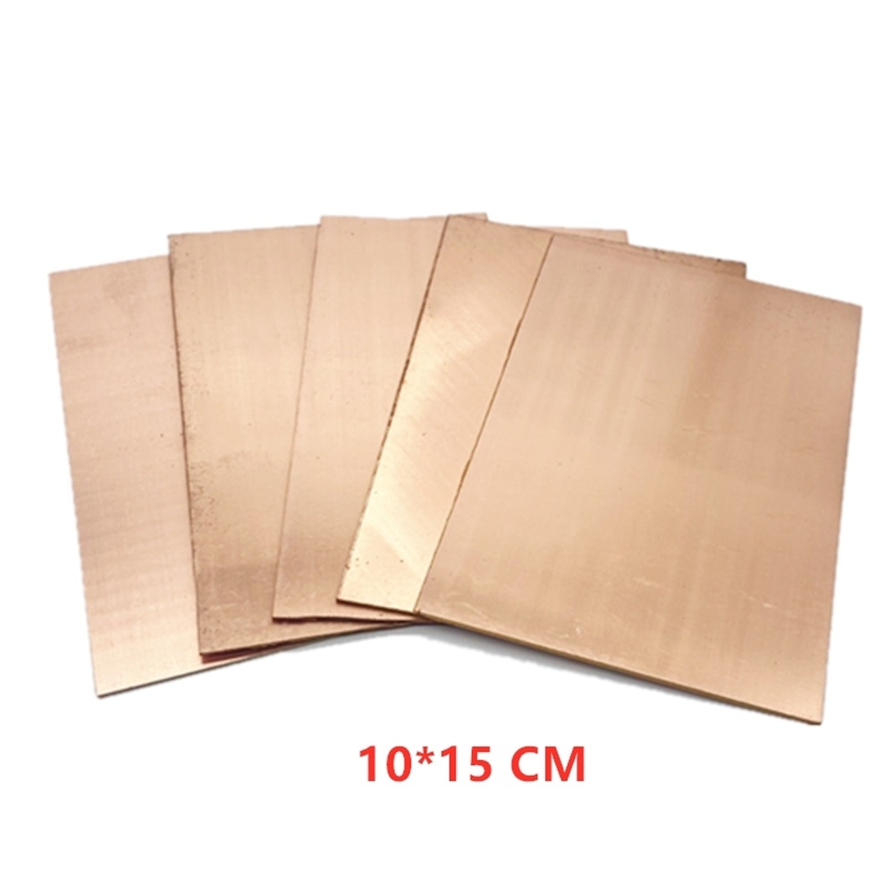 pcb 기판 반도체 빵판 10x15cm PF PCB 단면 구리 클래드 플레이트 DIY 키트 라미네이트 회로 100x150x mm 5 피스 : 니더마켓파이브