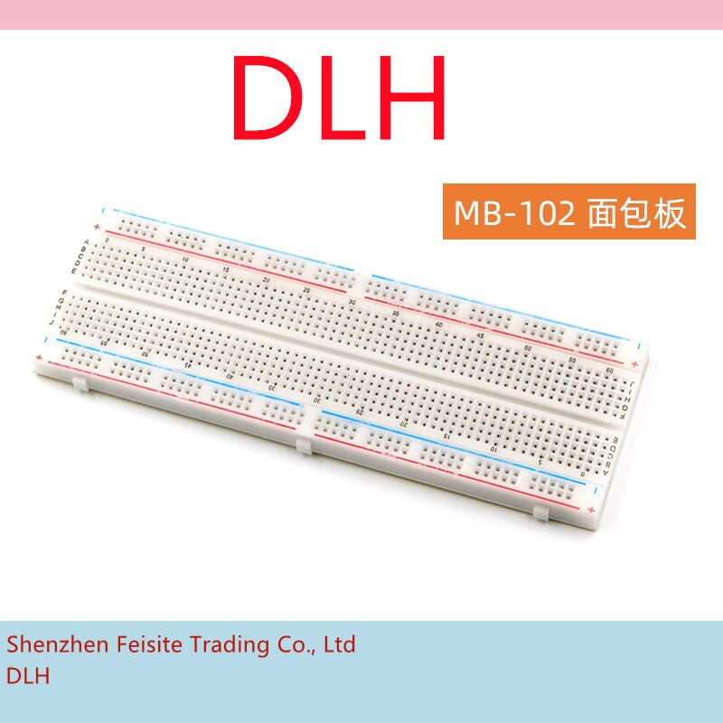 pcb 기판 반도체 빵판 브레드 보드 830 포인트 솔더리스 PCB 빵 MB-102 MB102 테스트 개발 DIY 화이트/투명 포장 : 니더마켓파이브