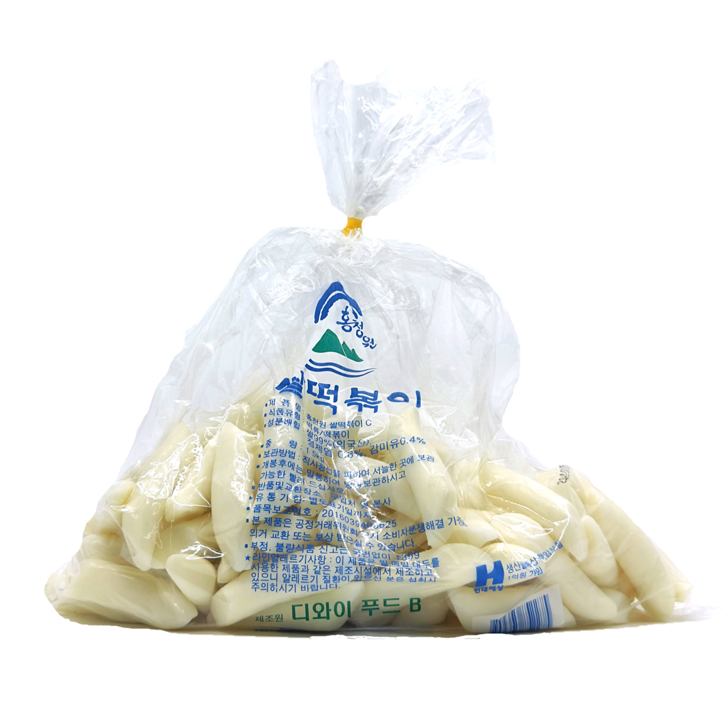 디와이푸드 홍청원 쌀떡볶이 쌀떡 1.5kg : 테라MRO