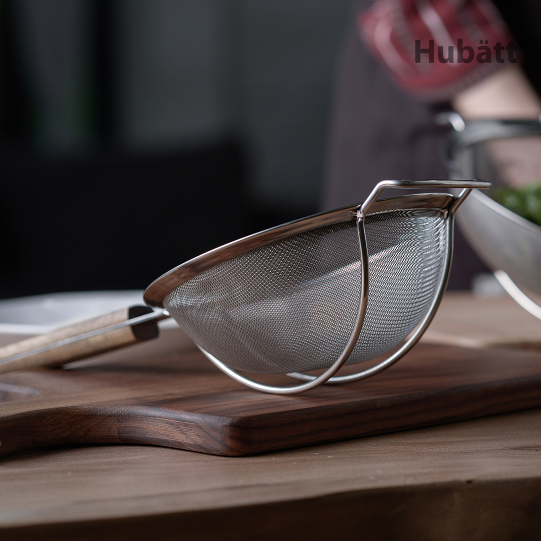 휴바트 스텐 채반 채망 건지기 Walnut Edition 스트레이너 16cm : 프라이스클럽