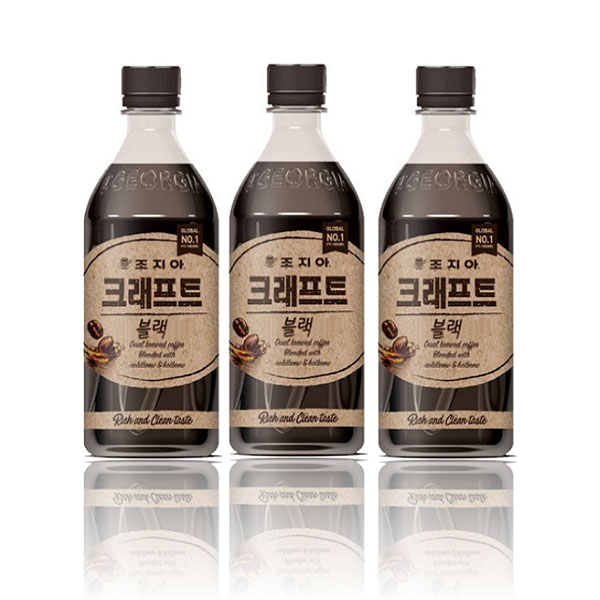 조지아 크래프트 스위트블랙 편의점커피 470ml-24pet : 드링크올데이