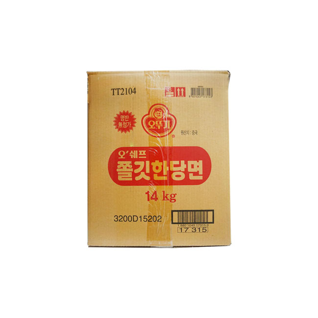 오뚜기 오쉐프 쫄깃한당면 14kg/box : 지원푸드몰 식자재유통전문