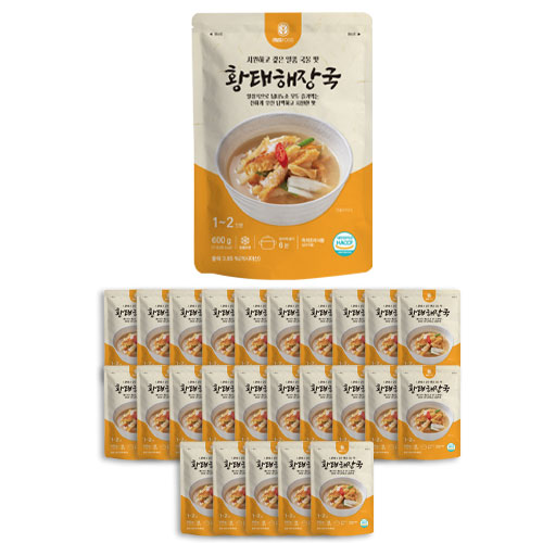 엠에스푸드 황태해장국 1박스(600g x 25개) : 장볼레