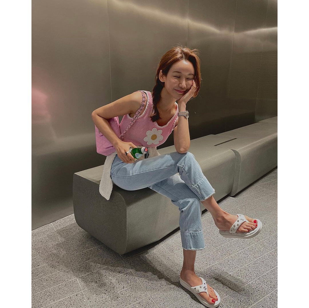 미엔느 플라워 뜨개 나시 : 데이러블