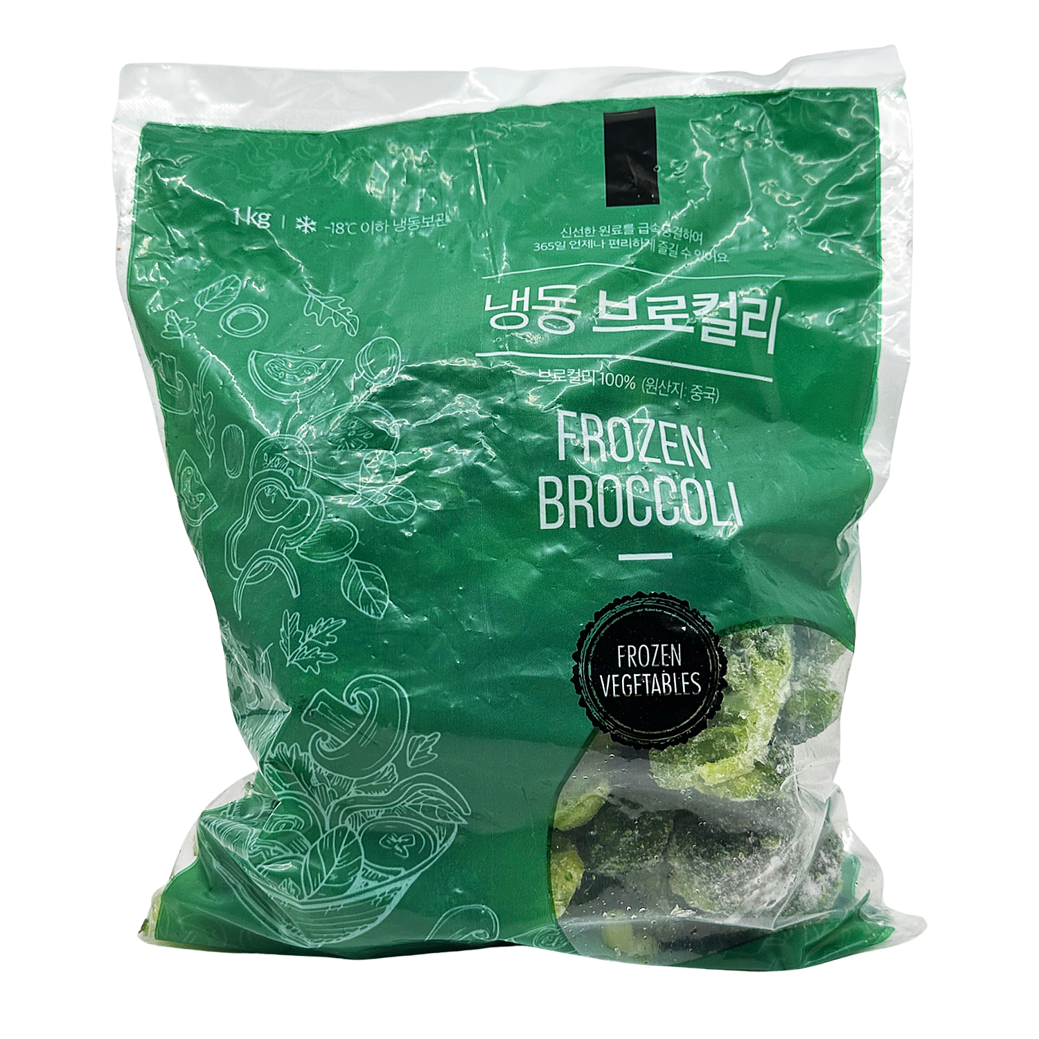 냉동야채 브로컬리 1kg : 우주식품디씨오피