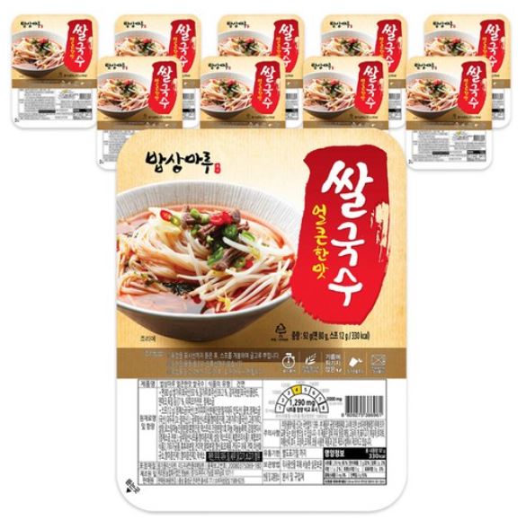 광천김 밥상마루 쌀국수 김치맛 10개 : 반샐리