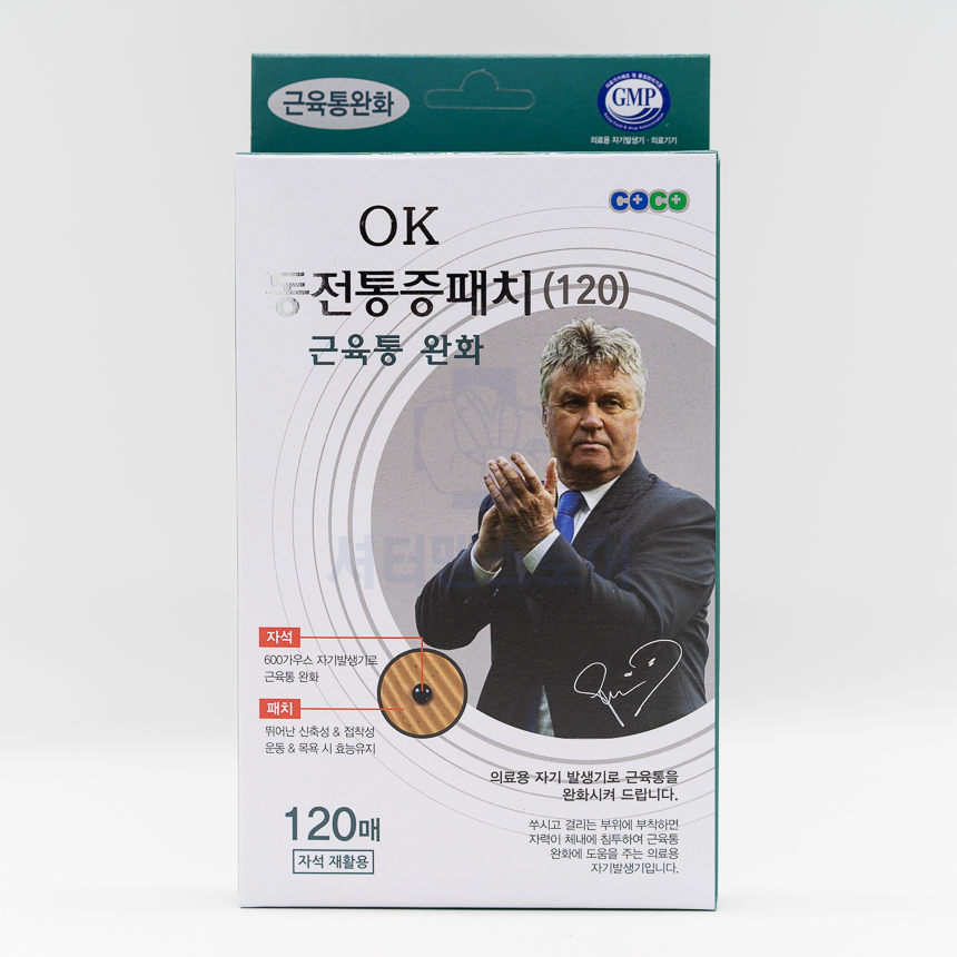 오케이 신형 동전 자석 패치 120매 대용량 파스 OK 통증 일본 대체 : 셔터맨스토어
