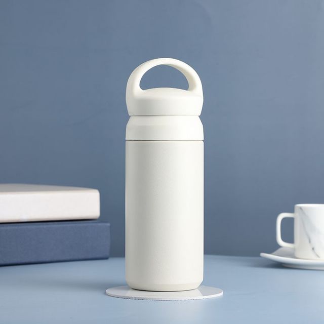 손잡이 각인가능 텀블러 500ml 아이보리 보온 보냉 각인 단체 텀블러 : Cozy kitchen