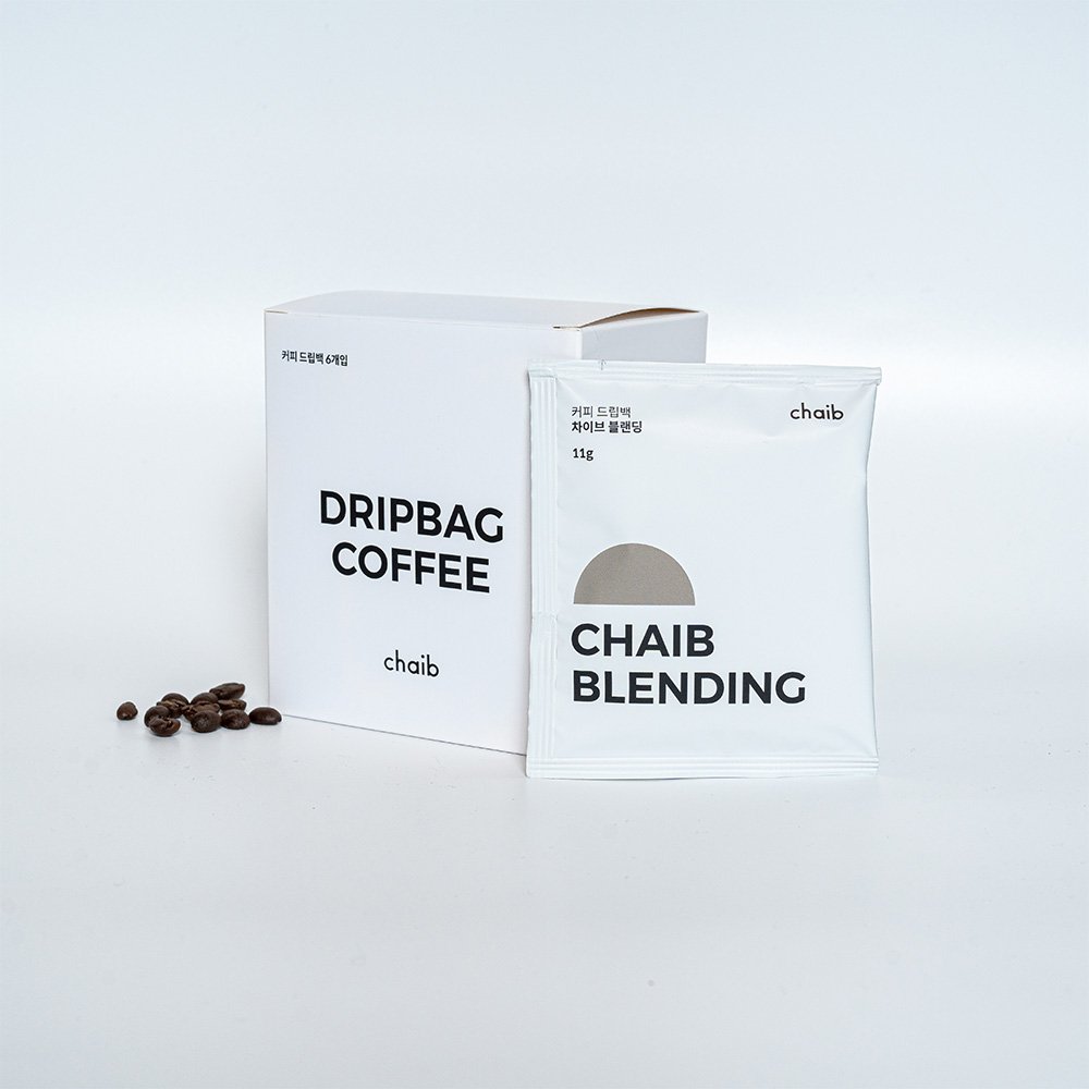 드립백 차이브 블렌딩 커피 11g X 6개입 하우스 블렌드 로스팅 원두 : chaibcoffee