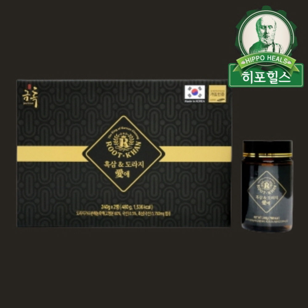 금산흑삼주식회사 루트칸 흑삼 도라지애 240g 2병 : 순수자연건강