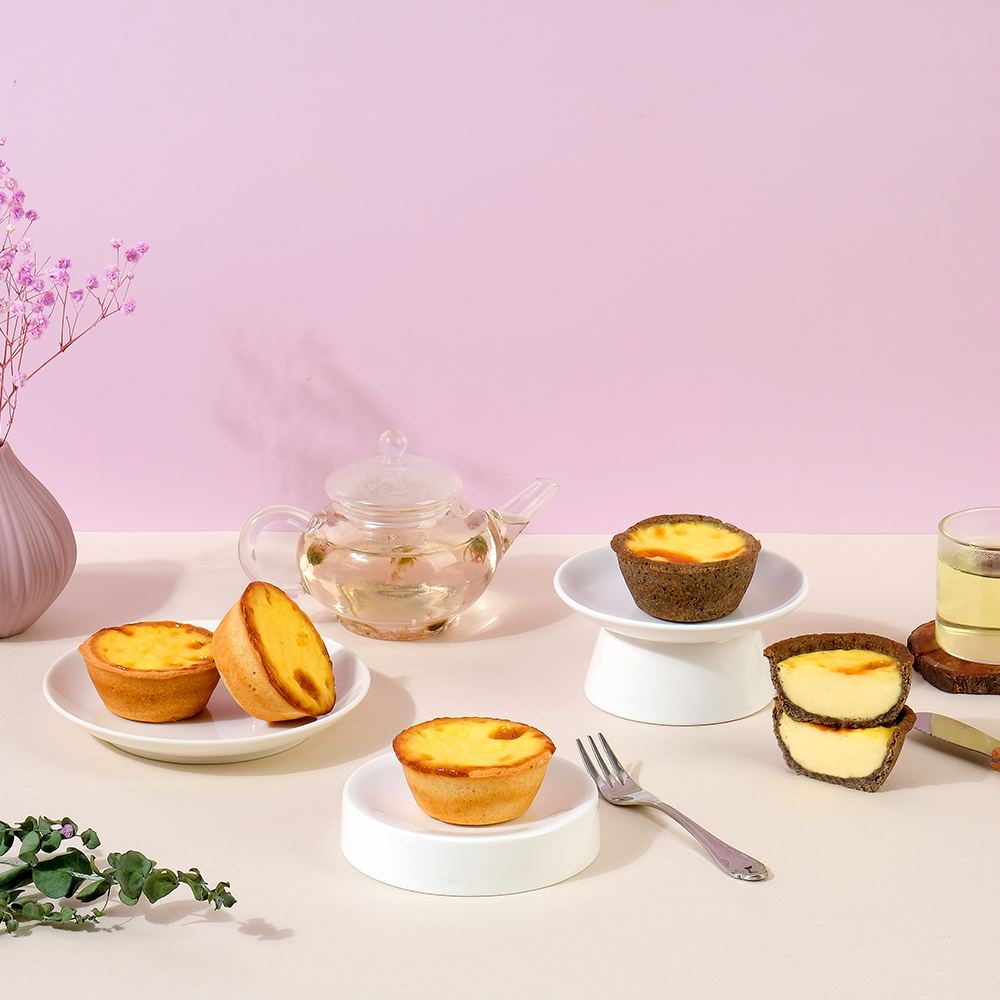 파이캐비닛 블랙푸드 흑임자 에그타르트 80g 6구 X1박스 : Pie Cabinet