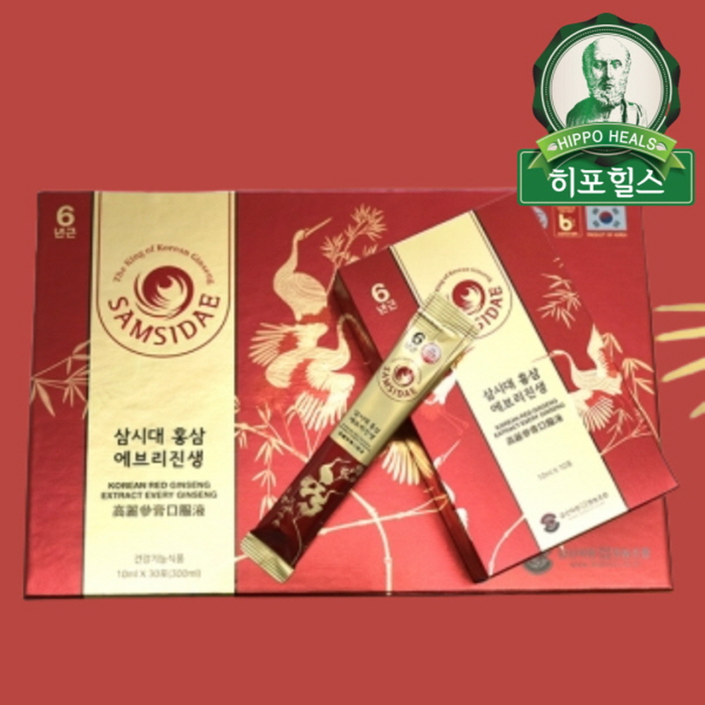 금산흑삼주식회사 삼시대 홍삼 에브리진생 스틱 10ml 30포 : 순수자연건강