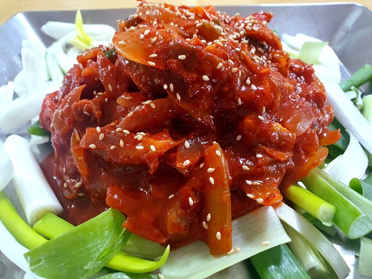 평창 맛집 엄마 손맛 영미네 오삼불고기 1kg : 영미네푸드