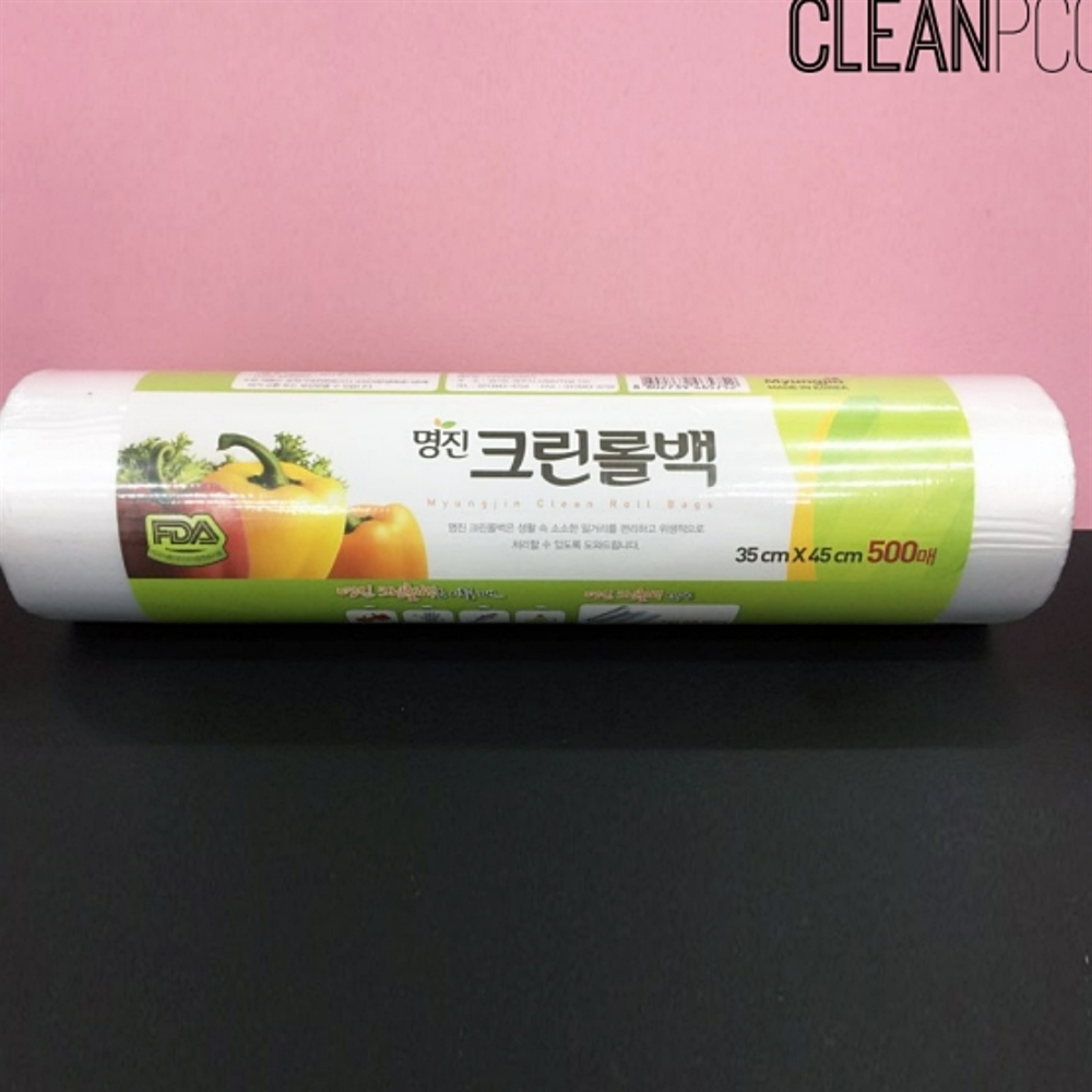비닐 주방용품 500매 35X45cm 업소주방용품 롤타입 크린롤백 지퍼백 : 스마트하니B