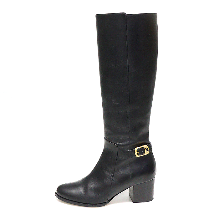 [중고명품 미스터문] Fendi(펜디) 8W3876 블랙 카프스킨 금장 버클 장식 여성 롱부츠 36 [중고명품매입] : MISTER MOON