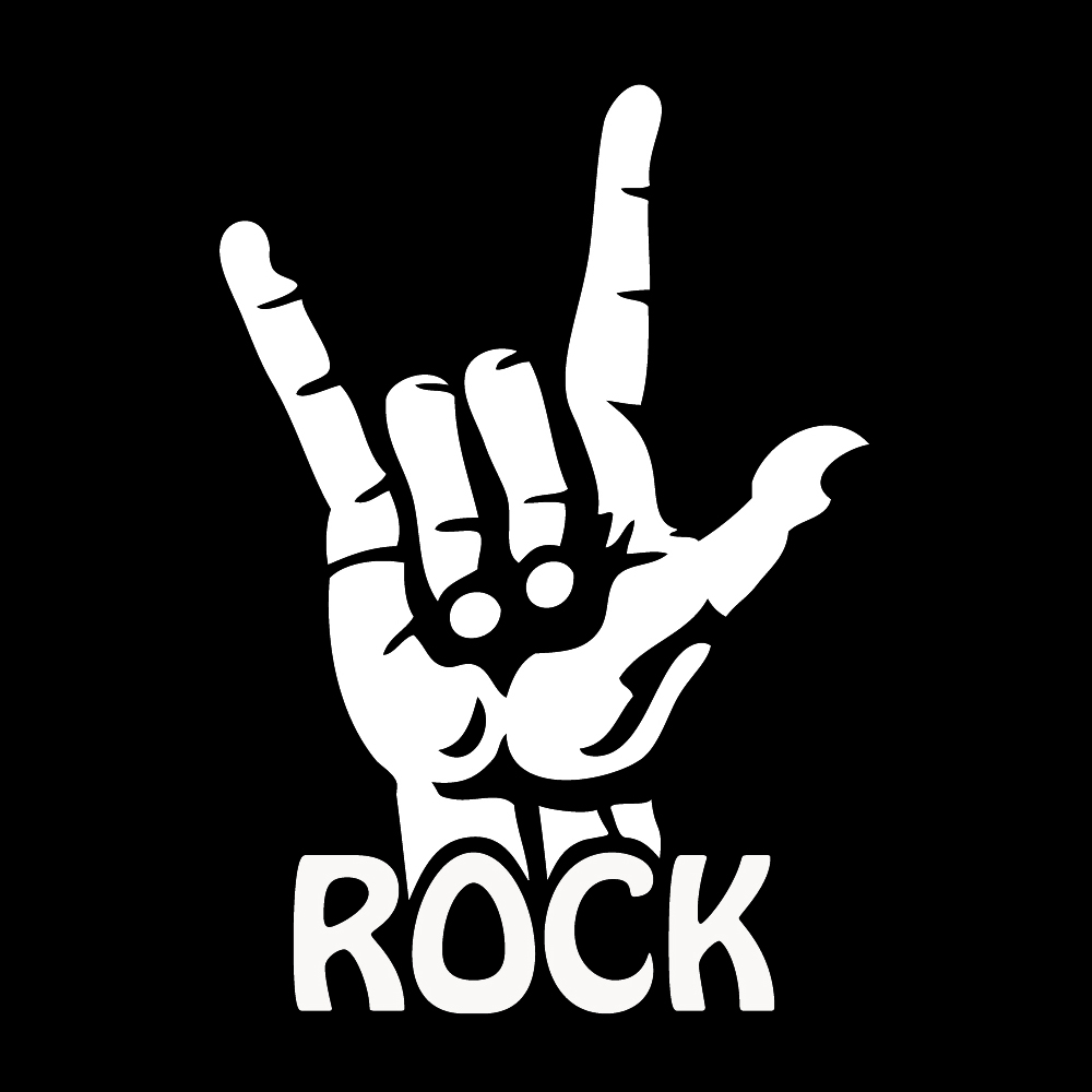 록 스티커 데칼 로고 엠블럼 락 로큰롤 락앤롤 Rock Music : 스티커 팩토리