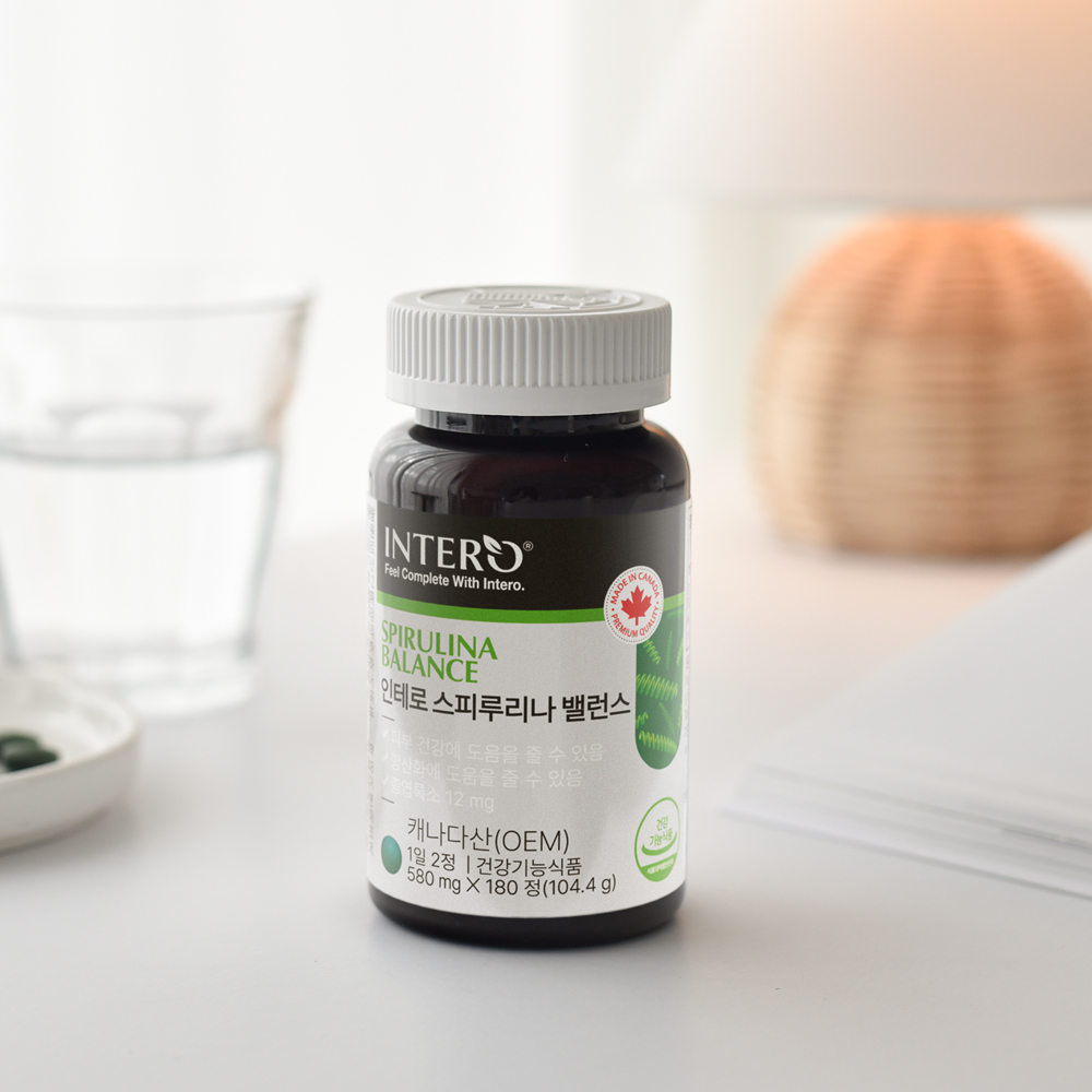 인테로 스피루리나 밸런스 180정 X 4병 (12개월분) : 인테로