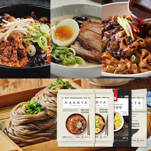 하코야 하카타차슈돈코츠라멘452g+매콤소보로돈코츠라멘452g+살얼음동동 냉메밀소바 948g+도삭짜장면 600g : 쇼핑엔티