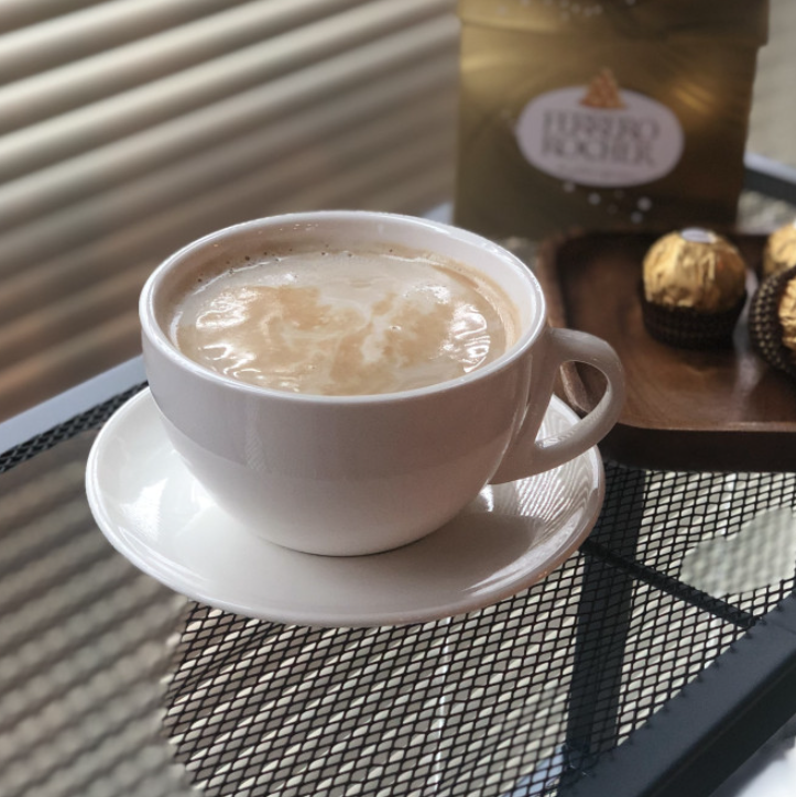 심플 화이트 카페라떼잔 카페 커피잔 찻잔세트 360ml : 지니스키친