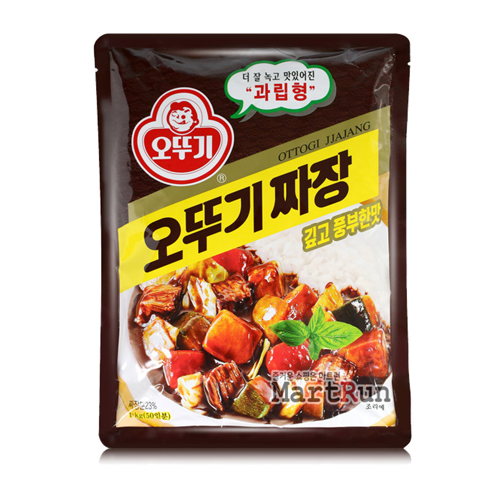 오뚜기 짜장 1kg 카레 순한맛 약간매운맛 매운맛 대용량 식당용 스프 쇠고기 야채 양송이 옥수수 크림 : 굿즈잇템