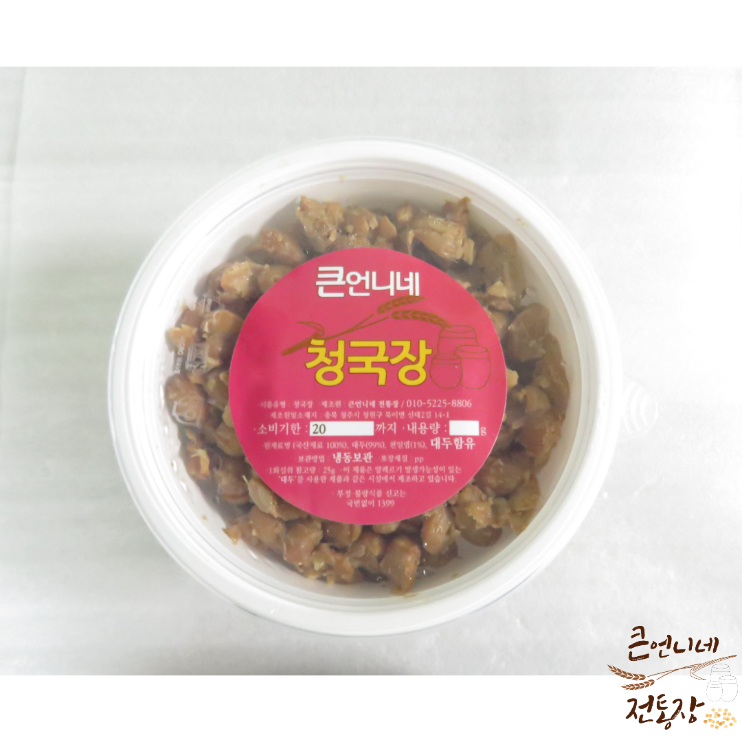 큰언니네 냄새없고 맛있는 청국장 220g, 10개 : 큰언니네 전통장