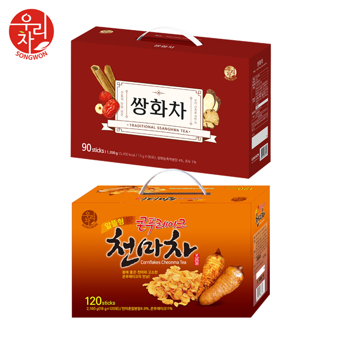 송원 우리 쌍화차 90T +콘푸레이크 천마차 120T : 티타임고려 FD