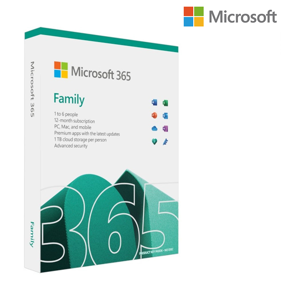 [24시간즉시메일발송] 한국MS정식정품 MS 오피스 365 Office Family PKC 패밀리 6인 1년 사용 : 라이프웍스