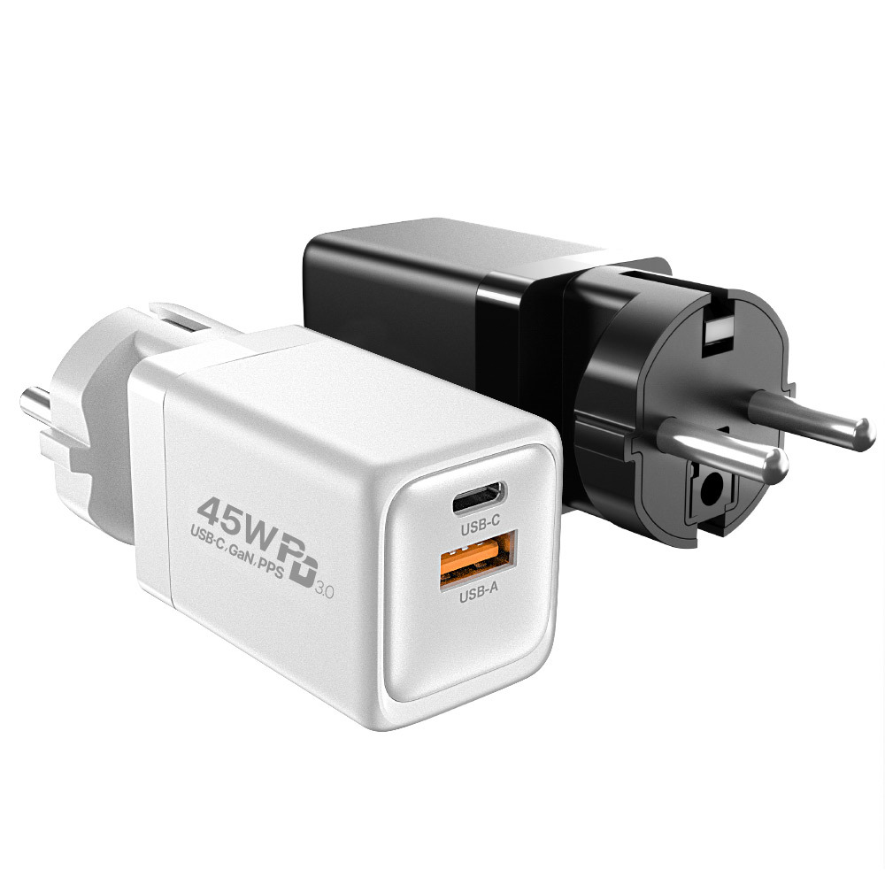 USB PD C타입 PPS GaN 갤럭시 아이폰 접지 멀티 초고속 충전기 AC 45W : UM2 COBY
