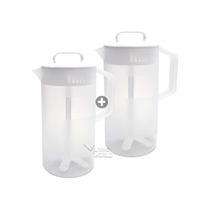 리빙월드 믹싱피쳐2L (2개묶음)1+1 /카페마스터 대용량 음료제조 믹싱컵 음료혼합믹서 커피카페용품 스타벅스/ 믹싱컵 음료혼합믹서... 