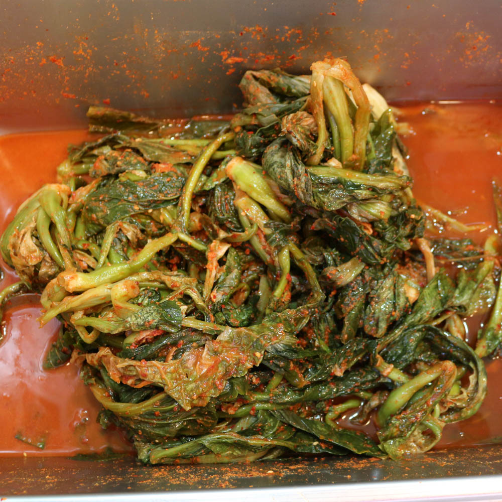 [구리시 배달] 맛과 향이 좋은 갓김치 1.2kg [구리 남도반찬] : 동네시장 장보기