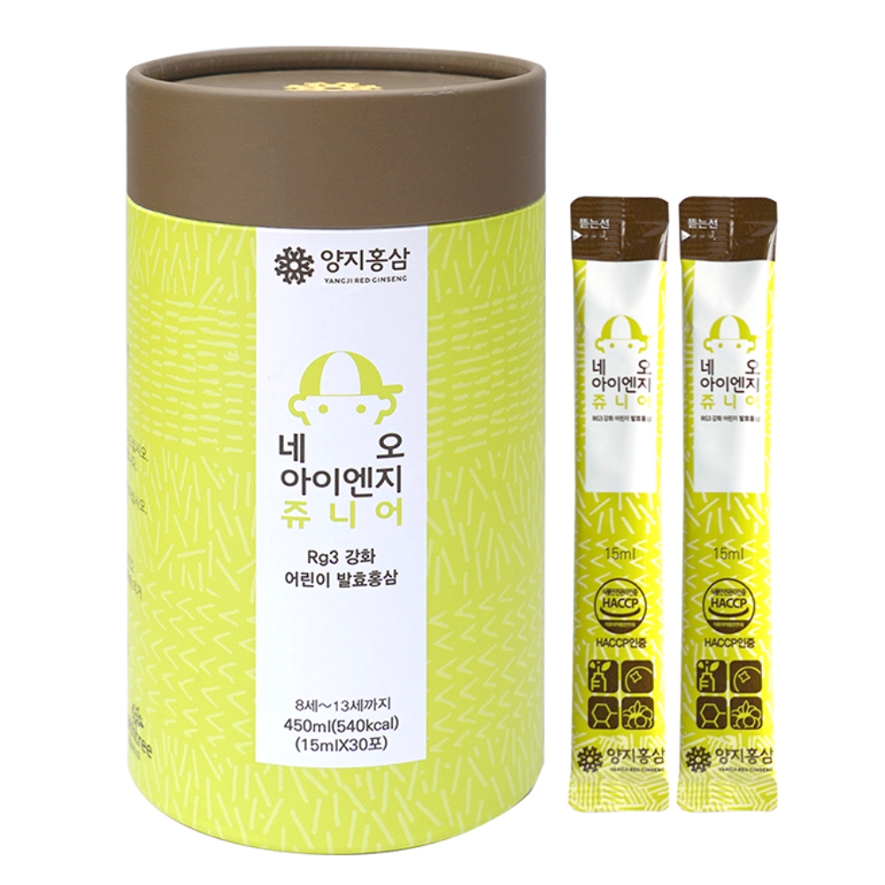 양지홍삼 네오 아이엔지 쥬니어 30팩 (8세~13세) : 양지홍삼농장