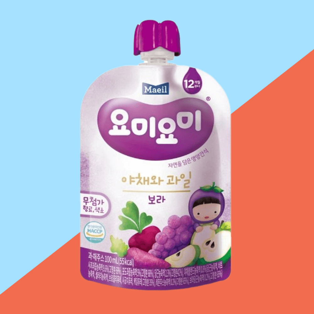 요미요미 유아음료 야채와과일 보라 100g : 보라리빙