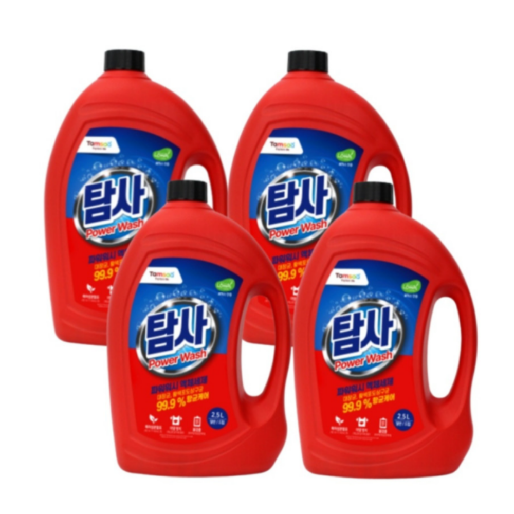 [탐사] 파워워시 액체세제(2.5Lx4개) : 홍아상사