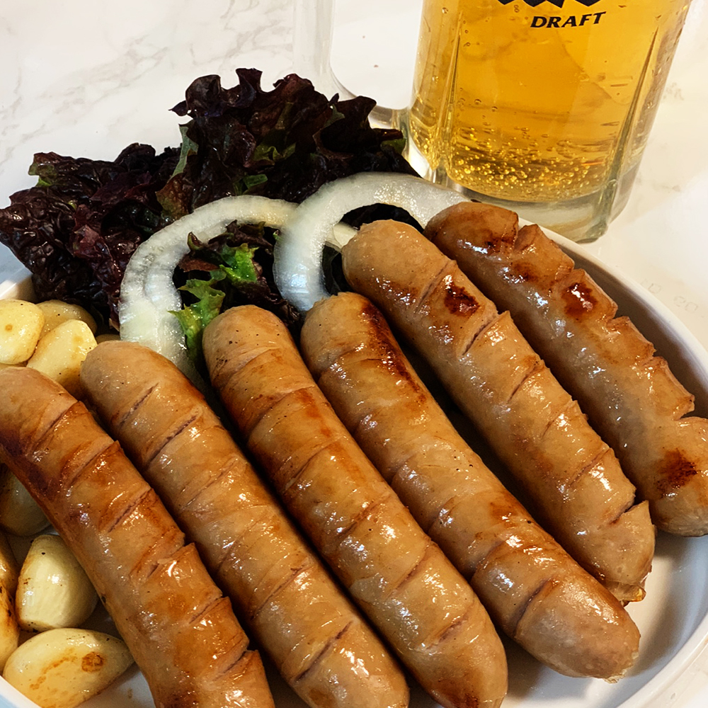 세이피안 삼다 제주산 HACCP 인증 제주캠핑세트 돈마호크 프렌치렉 340g 2팩 흑돼지불갈비맛소시지 360g 1팩 : 세이피안