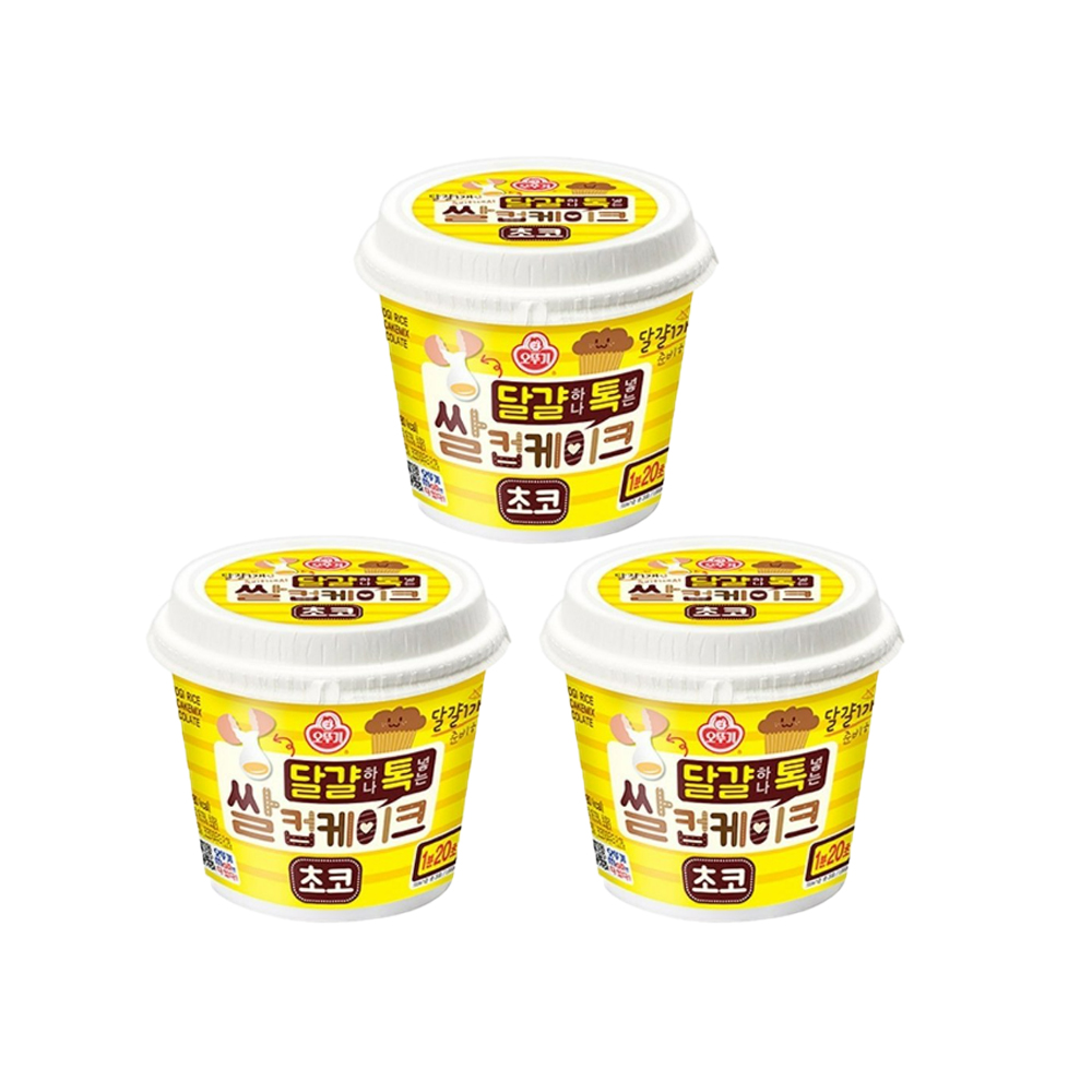 오뚜기 달걀하나 톡 넣는 쌀컵케이크 초코 케잌 60g : 코크스토어