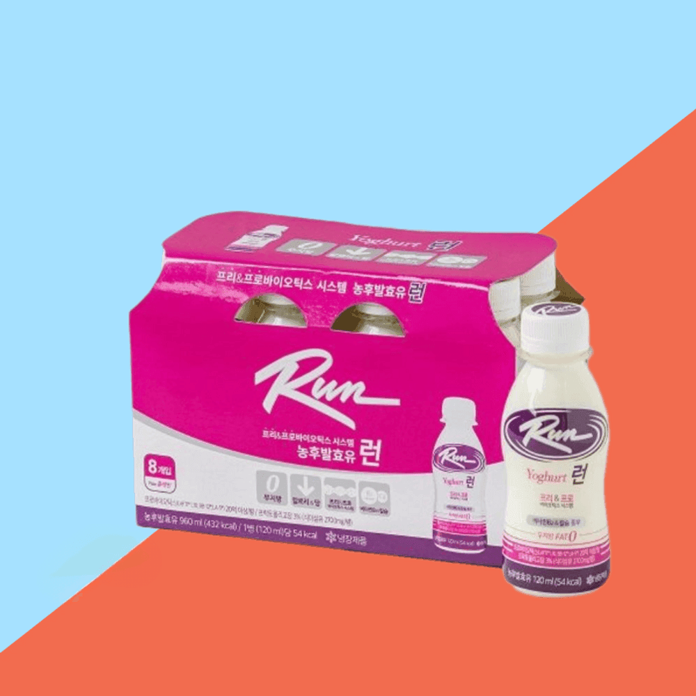 신앙촌 요구르트 런(Run) 요구르트 무지방 (120ml8개) : 보라리빙