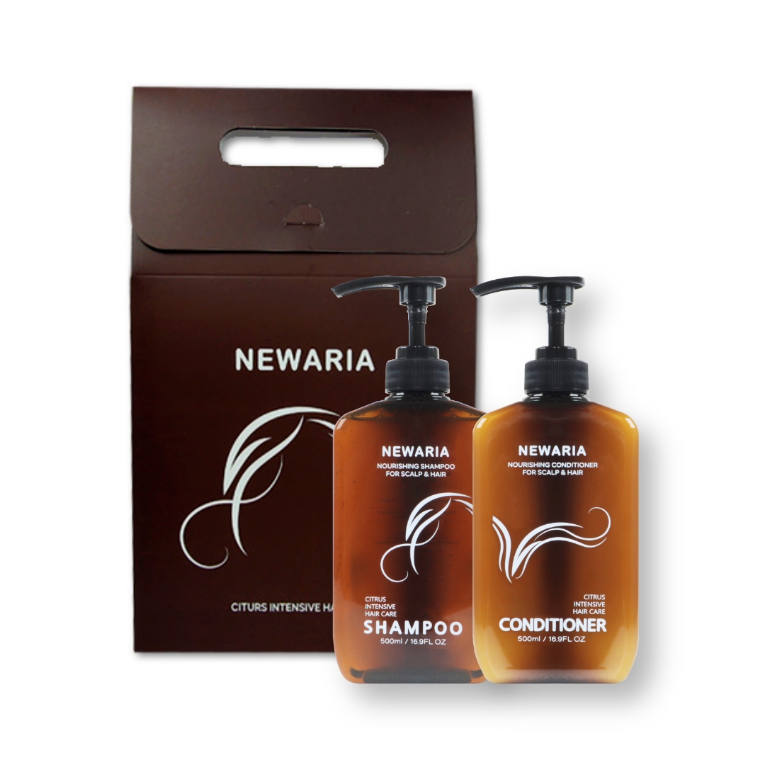 뉴아리아 시트러스 인텐시브 헤어 케어 탈모 완화 샴푸 컨디셔너 500ml 체리향 : 소진셀러