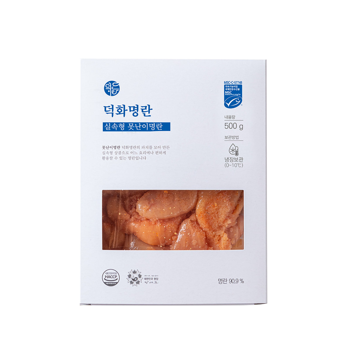 덕화푸드 명란 장석준 명란젓 코스트코 저염 파지 유퀴즈 500g, 1개 : 코코장수몰