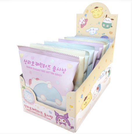 산리오 솜사탕 8g 10개 1볼 랜덤스티커 : 과자팜